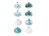 40PCS Xmas Tree Ball Plastic Lightweight Easy to Hang Ball Xmas Ball Decorations Ornaments for V1294-YM0901-3115240093213