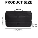 Storage Bins Travel Nylon Case Double Layer Carrying Case for Portable and Secure Storage Case V1369-AZ3-W-19793