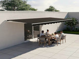 Motorised Outdoor Folding Arm Awning Retractable Sunshade Canopy Black 5.0m x 3.0m V63-842921