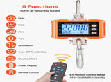 Digital Crane Scale, 2200 lbs/1000 kg, Industrial Heavy Duty Hanging Scale with Remote Control, Cast V952-ZXDCZX200GYZ1AI1NV9