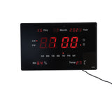 100240V LED Digital Clock Multifunction Wall Clock with Temperature Humidity Perpetual Calendar V1294-YM0901-3115210105512