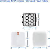 Brushroll & Hepa oam ilters Compatible with Shark Rotator Duo Clean Powerins LA500 LA500WM LA502 V1259-DP01-F-395