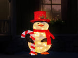 Christabelle 80cm Christmas Penguin Display with LED Lights Indoor Outdoor Decoration MHA432