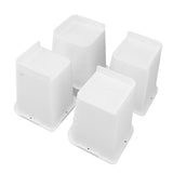 4 Pcs Furniture Risers 6 Inch Raise Trapezoid L Shape Top Anti Slip Bed Sofa Risers Furniture Leg V1294-YM0703-3114230002711