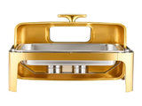 Roll Top Chafing Dish Buffet Complete Set, 9Qt Stainless Steel Chafer with Full Size Pan, Rectangle V952-ZFXQFGK1JTJSEAIBSV0