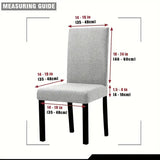 4PCS Christmas Stretch Dining Chair Covers Snug-Fit Elastic Design, Printed with Ornaments, V1232-SDYT-4P-001