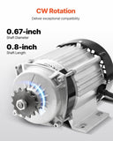 VEVOR 750W Electric Brushless DC Motor Kit 48V 2700rpm with Upgraded Controller V952-ZLWSDJTJ750WXOI9PV9