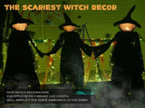 3 Pack Light Up Halloween Witches Decorations Holding Hands with Glowing Faces and Stakes for Yard V1237-ZY00B0CVTHWV57