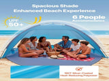 Beach Tent Sun Shelter for 6 Person, UPF 50 Protection, Portable Sun Shade Canopy with Carrying Bag V952-BXSHTZPDBJC6IOET9001V0