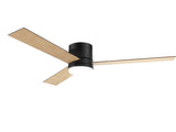 Devanti 52'' Ceiling Fan 3 Blades Double-sided DC Motor w/Light w/Remote Light Wood and bLack CF-C-52-70PLY-LW
