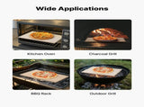 Pizza Stone, 508 x 355 mm Rectangular Cordierite Pizza Stone, Extra Large Baking-Stone with Aluminum V952-PSSJQSJX22140KPYQ001V0