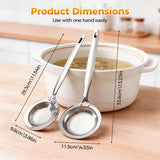 Fine-Mesh Kitchen Strainer - 2026 Upgraded Stainless Steel Sieve with Handle, Multi-Purpose Strainer V1258-DP02-F-403