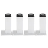 4Pcs Sofa Leg Aluminium Alloy Square Adjustable Cabinet Foot Furniture Hardware Fittings120mm V1294-YM0721-3114210001112
