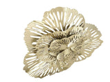 Metal Wall Decor Modern Stylish Triangular Ginkgo Flower Iron 3D Wall Sculpture for Living Room V1294-YM0626-3115220150212