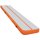 Powertrain Airtrack 20cm Thick 4m x 1m Inflatable Gymnastics Tumbling Mat Air Track - Orange IFM-HL-401-ORG