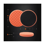 Buffing Pads, 7Pc 6.5 Inch Face for 6Inch 150mm Backing Plate Buffing Sponge Pads Cutting V1369-AZ3-W-11707