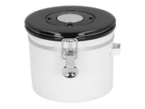 Sealing Container with Spoon Stainless Steel Coffee Beans Canister with Release Valve White1.8L V1294-YM0901-3118210146812