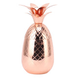 Cocktail Shaker Pineapple Shape Stainless Steel Polished Smooth Surface 500ml for Home Bar Rose Gold V1294-YM0703-3118230139911