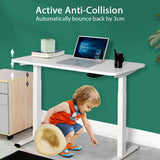 Standing Desk Height Adjustable Sit Stand Motorised Single Motor Frame Grey Only V255-FRAME-SMG