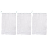3Pcs Garden Plant Netting with Green Drawstring Potted Plant Fruit Tree Protector Insect Birds V1294-YM0714-3111210322114