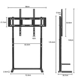 Free Standing Tv Mount Stand Bracket For 32 to 100" Screens V767-U-700B