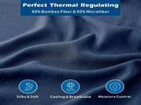 4 Piece Hotel Bamboo Cooling Sheet Set -Ultra Soft 2000TC Breathable Bed Sheets Set with 37 V1317-ZXW9-AUQ-4JT-NV
