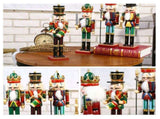 4Pcs 30cm Christmas Nutcracker Soldiers Wooden Soldier Nutcracker on Stand Home Decor Christmas Gift V1294-YM0717-10065654
