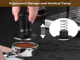 Coffee tamper - Tamper - 51 mm - Coffee press - Espresso tamper - 304 stainless steel - Aluminum V1188-NK-BOL-514