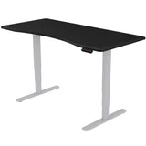 Fortia Sit To Stand Up Standing Desk, 160x75cm, 62-128cm Electric Height Adjustable, Dual Motor, V219-FURDTAFORKITS6BK