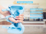 Set of 2 Silicone Ice Cream Molds,8.4x4.9In Reusable Ice Pop Molds with 100Pcs Wooden Sticks,Easy V1189-WXFWAL-20260319-00195