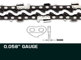 2 x 22 Baumr-AG Chainsaw Chain Bar Replacement 0.325 0.058 86DL V219-CHNCHABMRA22D
