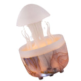 Mushroom Rotating Raindrop Humidifier 300ml Aromatherapy Essential Oil Diffuser with 7 Color Night V1294-YM0901-3113240348013