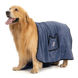 3 Piece Dog Rain Gear Set -M size Pet Rainy Day Kit with Grey Dog Raincoat, yellow V888-ELOSUNG53256