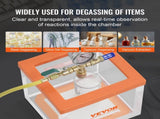 2 Gallon Vacuum Upgraded Multipurpose Acrylic Vacuum Degassing Transparent Vacuum V952-YKLZKQYKL2GAAHHNZV0
