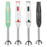 NIRVA Hand Blender, 400W hand blender, 2 blade immersion blender, low noise stick blender, milk V1106-753-16387-WHT-ASETOFSTAINLESSSTEEL