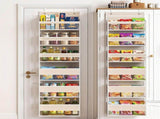 Artiss 2X Over Door Storage Hangers Pantry 6-Tier Organiser Pockets Fabric Beige OVDS-HY-01-6T-BGX2