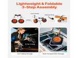 Kayak Cart, 90 kg Load Capacity, Foldable Kayak Trolley with 25.4 cm Solid Rubber Tires & 1 Ratchet V952-SPSPHTTC10IN3S906001V0