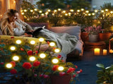 Solar Garden Lights Outdoor,2 Pack Firefly Swaying Lights,Waterproof Garden Decor for Yard Patio V1366-AZ2-W-24291