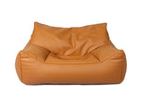 Marlow Bean Bag Chair Cover PU Indoor Brown BEAN1009-BR_NZ