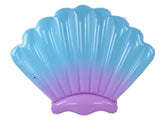 Float Bed Inflatable Floating PVC Shell Shaped Portable Accessory for Indoor Outdoor V1294-YM0523-3111220014411
