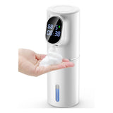 Automatic Soap Dispenser 5-Level Adjustment IPX6 Water- Foam Soap Dispenser LED Time and Temperature V1369-AZ3-W-11787