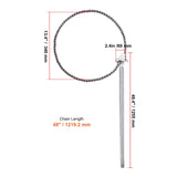 Chain Wrench, 48 inch Chain Pipe Wrench, 13.4 inch Diameter Capacity, CRV Reversible Pipe Fitting V952-GQBSLT48INCHG4URHV0
