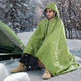 VEVOR Camping Blanket 2 m x 1.5 m Wearable Warm Stadium Blanket Army Green V952-LYTJZKKCDDLY0746MV0