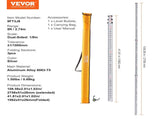Aluminum Grade Rod, 9-Feet/8ths 3 Sections Telescopic Measuring Rod, Double-Sided Scale 1/8in V952-YZCLG9YCFEETZ18PHV0