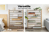 Artiss Shoe Rack Cabinet Bamboo 10-tier 50 Pairs BAM-B-SR2001-NT
