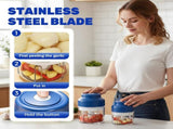 2026 Upgrade Electric Garlic Chopper, Mini Portable B Charging Food Processor & Vegetable Chopper, V1258-DP02-F-414