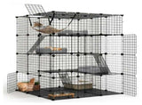 CARLA HOME Large Cat Cage Diy Enclosure, 4 Tier Pet Playpen Cat Kennel V178-36583