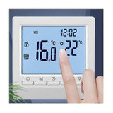 Backlight LCD Thermostat Wall Heating Temperature Controller Blue Light Display V1263-JX-5964