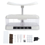 Hydroponics Growing System 12 Pods Indoor Gardening System with LED Grow Light Plants Germination V1294-YM0901-3111240033416