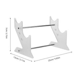 Acrylic Rolling Pin Display Rack with Dual Slots and Stable Base V1192-AZ-W-28463
